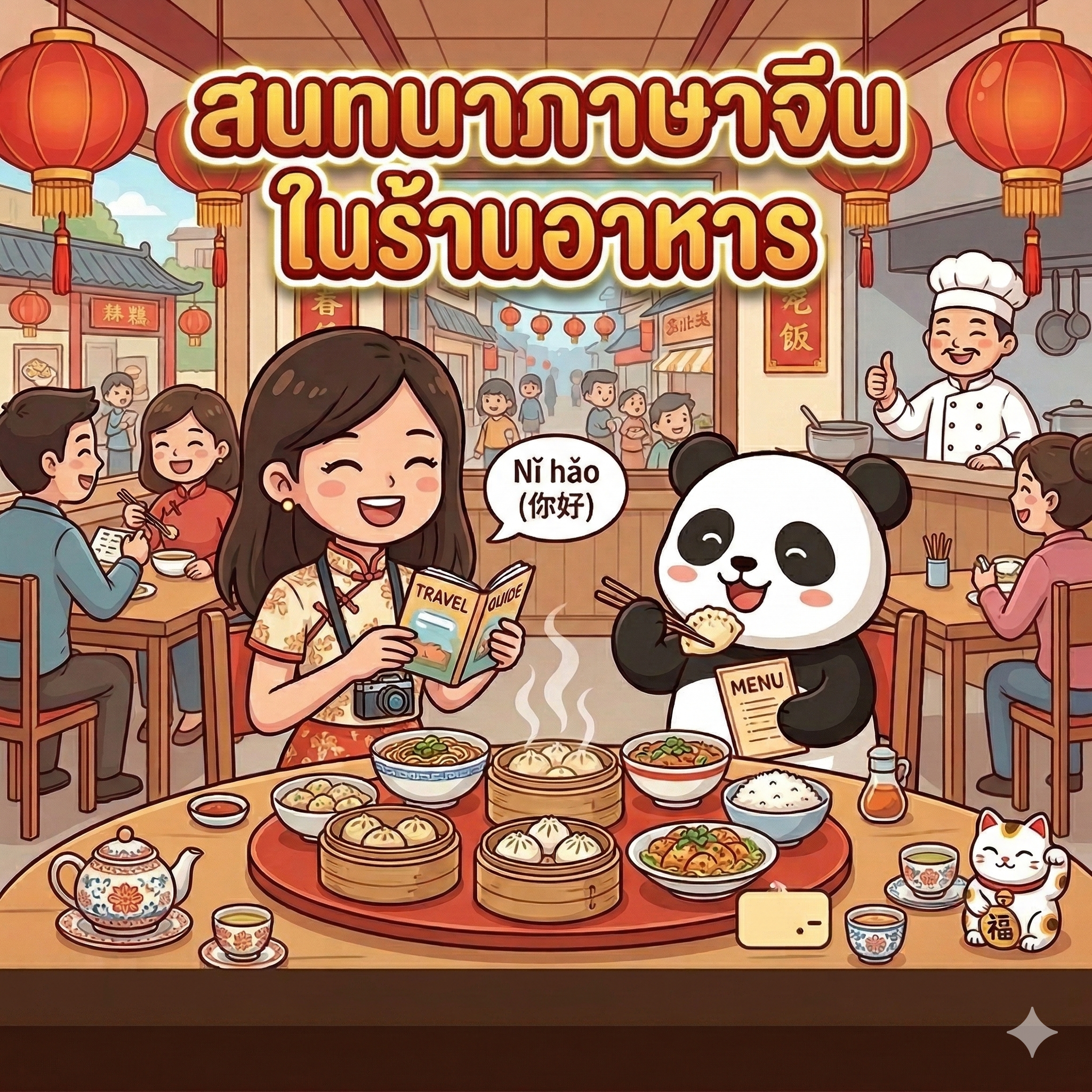 อีบุ๊ค ภาษาจีนสนทนาในร้านอาหาร